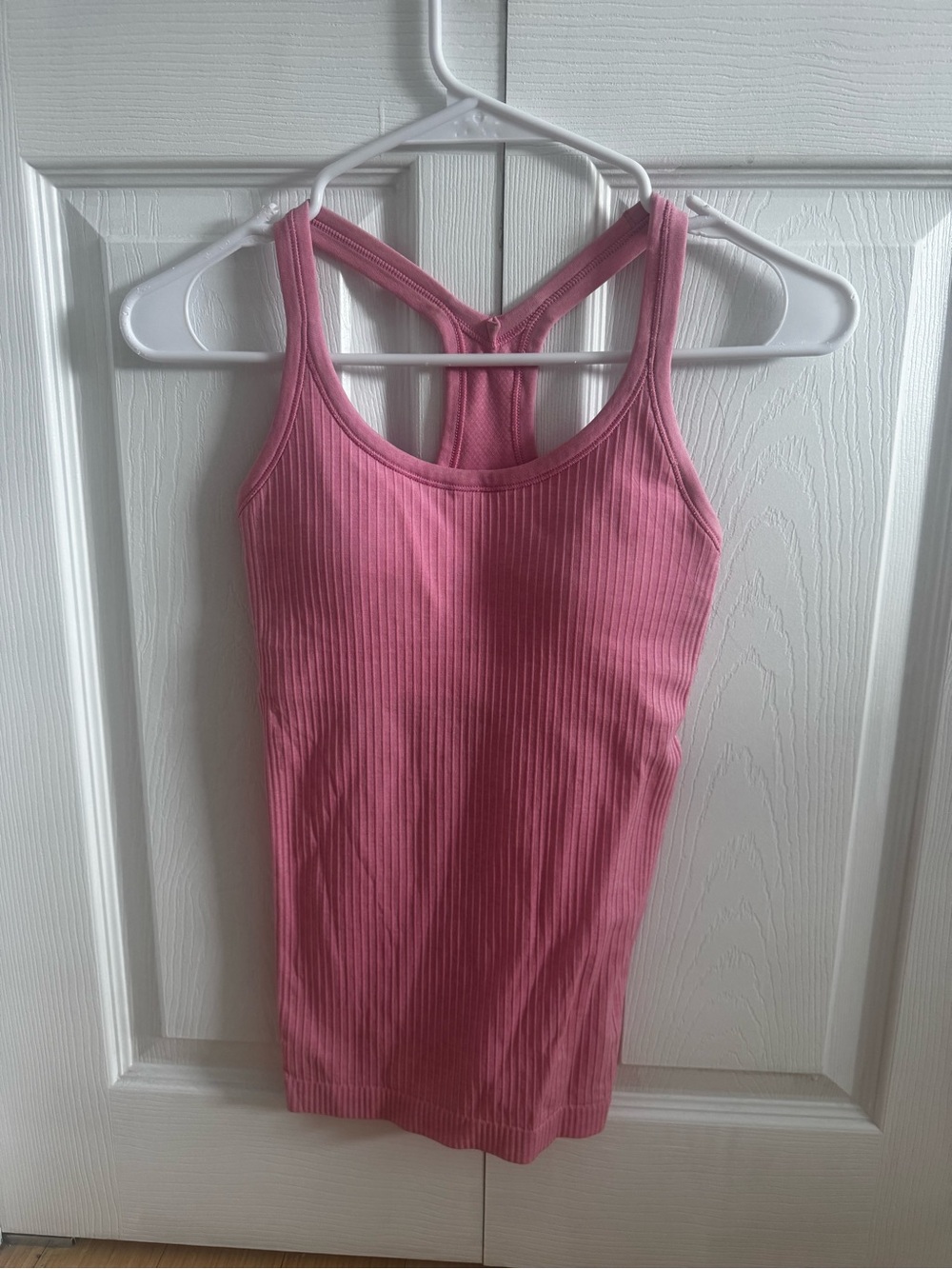 Ribbed Pink Racerback Tank Top Lululemon size 2